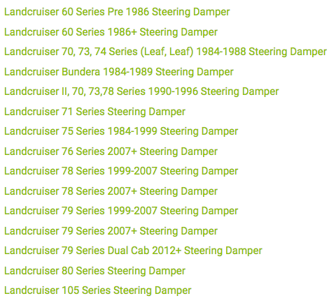 Land Cruiser Steering Damper 3524