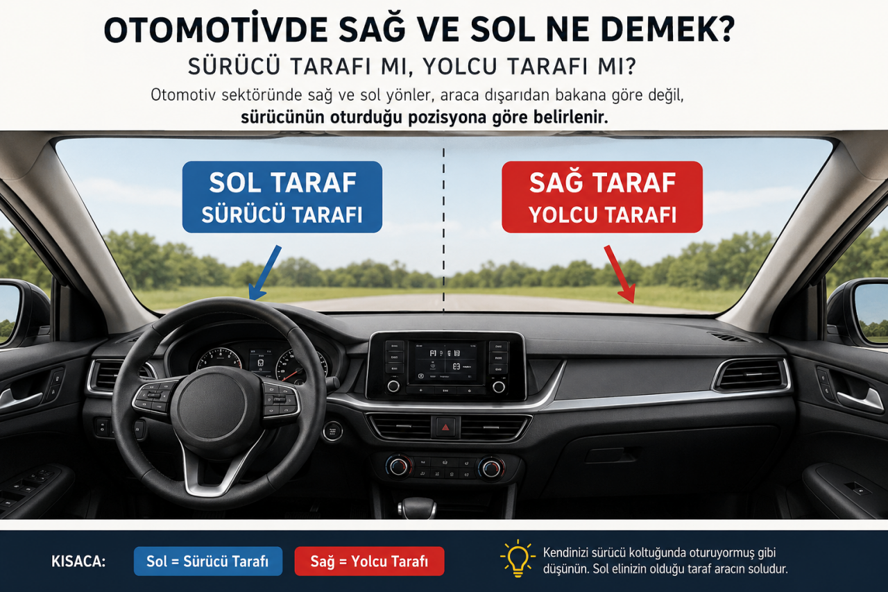 Otomotivde “Sağ” ve “Sol” Ne Demek? Sürücü Tarafı mı, Yolcu Tarafı mı?