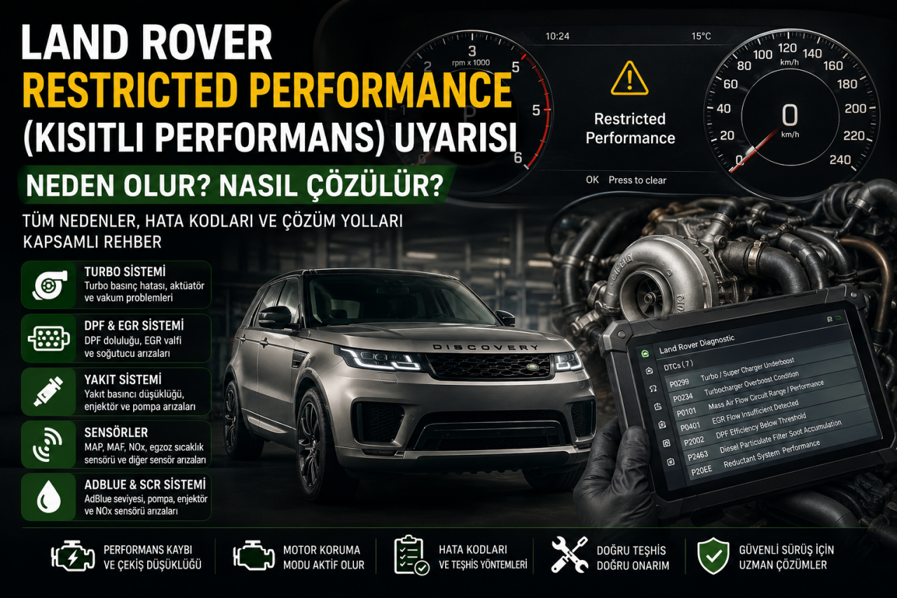 Land Rover Kısıtlı Performans (Restricted Performance) Sorunu | Nedenleri ve Çözümleri