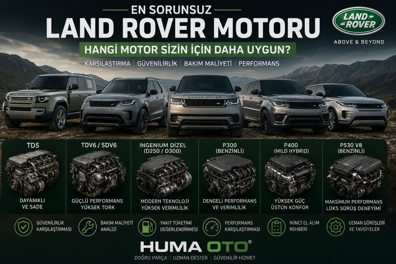 En Sorunsuz Land Rover Motoru Hangisi? Güvenilirlik, Kronik Sorunlar ve Motor Karşılaştırması