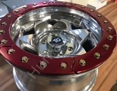 Beadlock Alloy Wheel HC 17 Red TG 301545-1-KIT