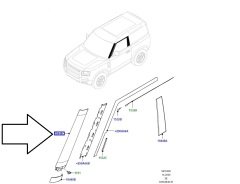 LR174194 LR161348 Finisher A-Pillar RH Defender