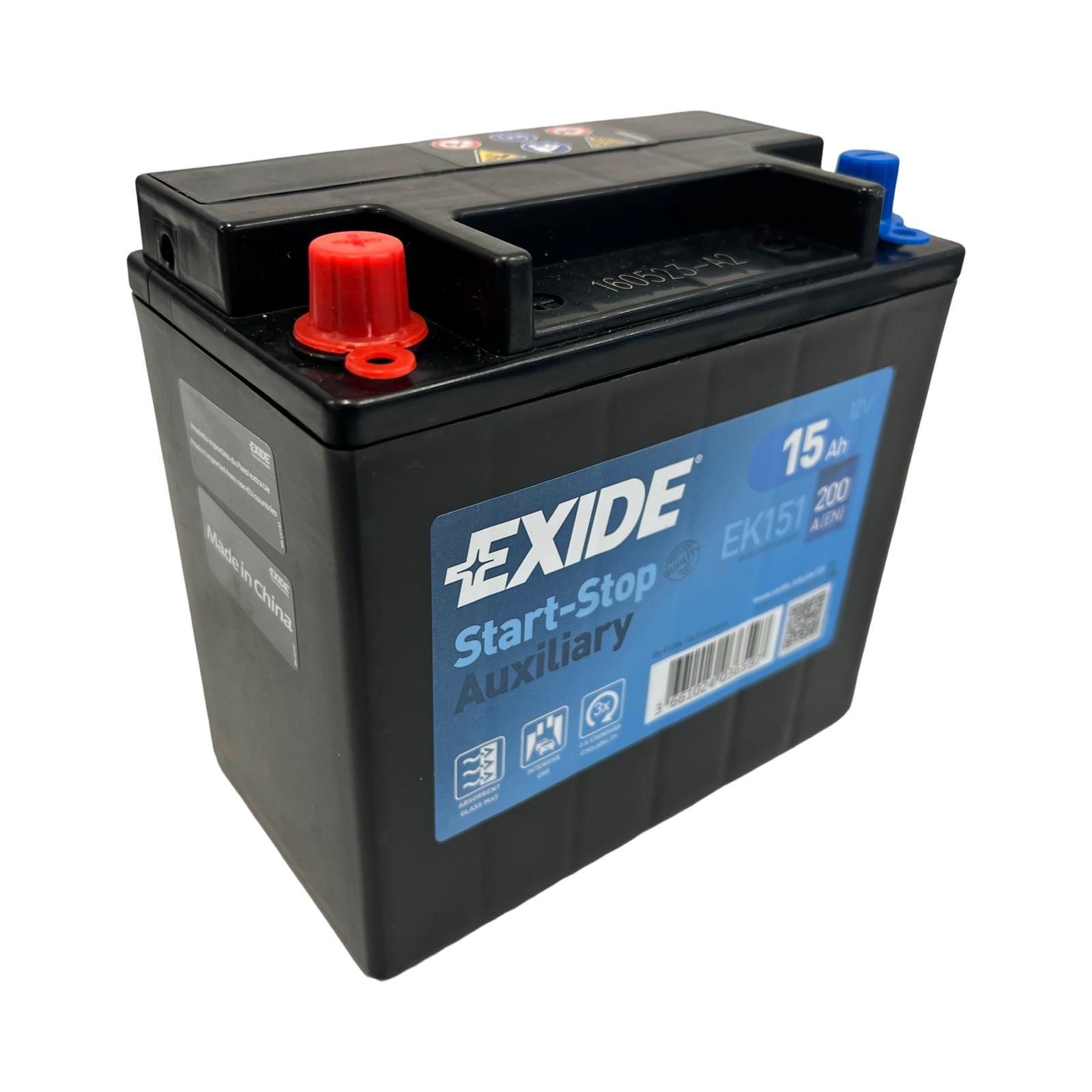 429123481 LR176847 T4A48375 AGM 15AH Akü Exide EK151