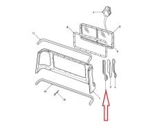 LR012213 CHB500030 Rear Quarter Weatherstrip Pick Up Defender