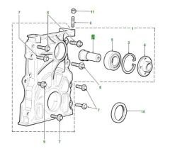 Discovery 2 Defender Td5 Motor Ön Kapak Şaft ERR7042