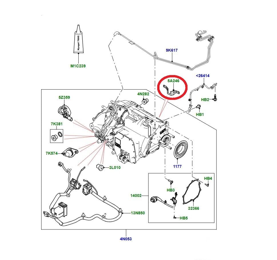 LR175401 J9C38012 Konektör Braketi
