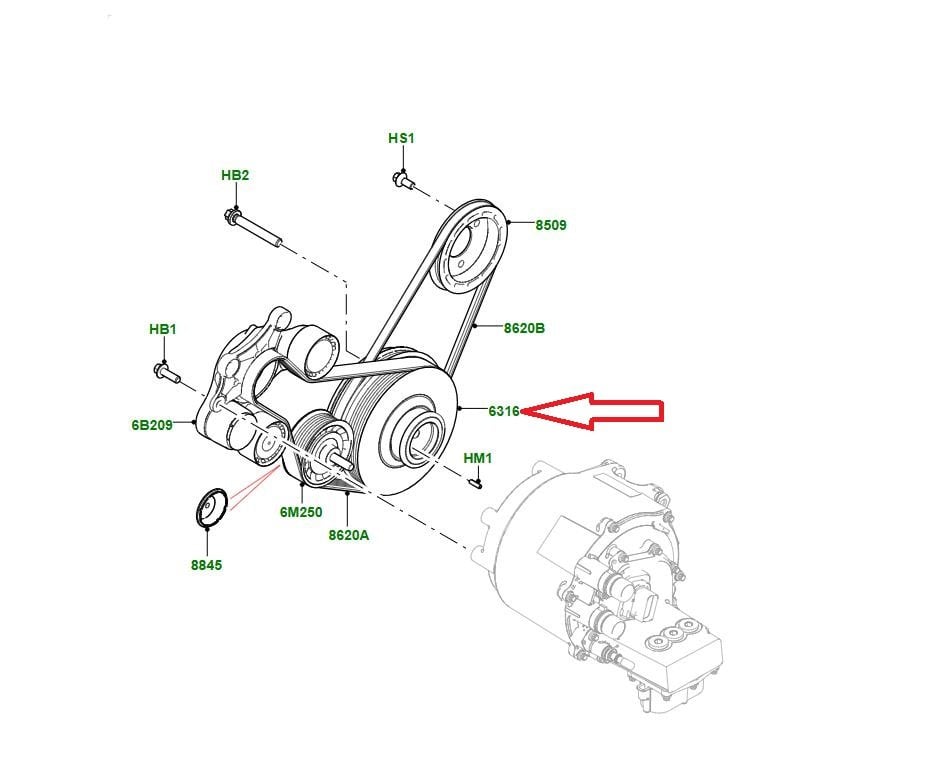 LR133915 JDE40596 Krank Kasnağı