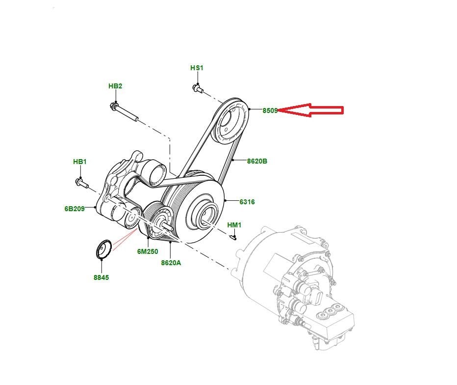 LR135158 J9C18204 Devridaim Kasnağı