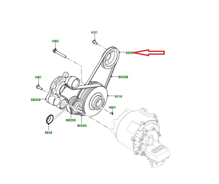 LR135158 J9C18204 Devridaim Kasnağı