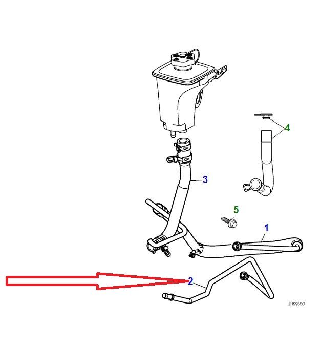 C2C26603 Power Steering Hose Original