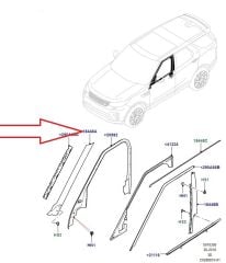 LR148858 LR083018 Ön Cam Direk Kaplaması Sol Discovery 5