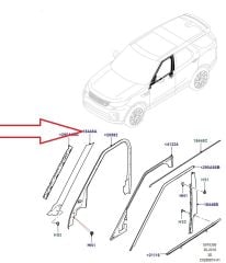 LR148855 LR083017 Ön Cam Direk Kaplaması Sağ Discovery 5