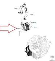 LR127826 J9C26350 Şanzıman Yağ Soğutucu