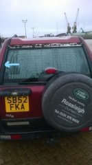 Freelander 1 Arka Cam Yan Bakalit Çıta Sol AWR5061PMD