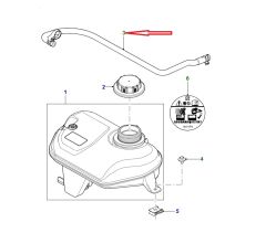 XR832983 Hortum Motordan Su Tankına Allmakes 4x4
