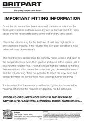 P38 ABS Fren Sensörü Ön STC2786 Range Rover