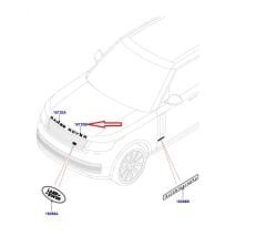 LR167710 ROVER Yazısı Ön Nickel Atlas