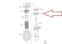 LR003915 Spiral Bottom Tire Mount Freelander 2