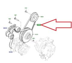 LR139646 T2H44394 Devridaim Su Pompası Kayışı 2.0 Dizel