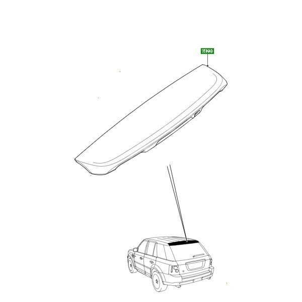 Range Rover Sport Arka Tavan Spoiler LR016236
