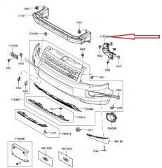 LR029748 LR002151 Ön Tampon Braketi Sağ Freelander 2