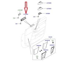 LR048732 LR037360 Door Switch Cover Drivers Side
