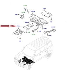 LR146252 LR130121 Motor Alt Koruma Sacı Defender