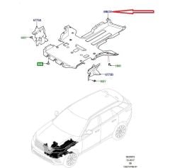LR185913 LR154406 T4A50870 T4A43989 Motor Alt Koruma
