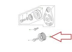 ERR7295 Idler Pulley 300 Tdi Defender