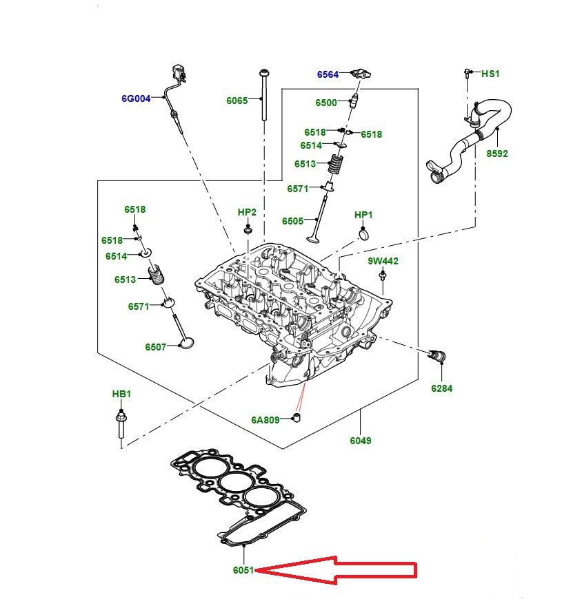 LR125328 T4N32905 Silindir Kapak Contası
