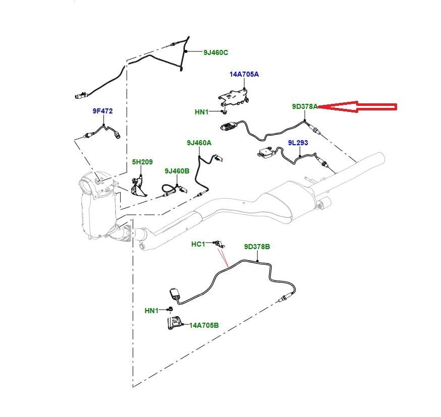 LR113119 T4A29248 Nox Sensörü