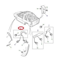 DFK500040PMA DFK100701PMA Arka Sağ Dodik 3 Kapı Freelander 1