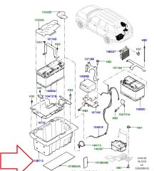 LR122947 LR110774 Battery Box Range Rover