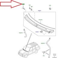 Range Rover Motor Kaputu Havalandırma Izgara Klips CYC000010