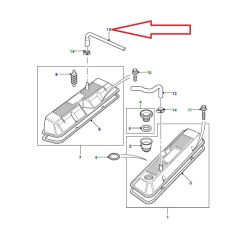 Range Rover P38 Külbütor Kapak Havalandırma Hortumu LLH500090
