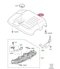 LR176320 LR121736 Engine Top Cover Range Rover Discovery