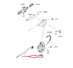 LR163881 Door Lock Cable Defender