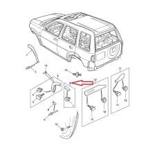 Freelander 1 Sol Arka Çamurluk Kaşı DFK100492LDA DFK100491LDA