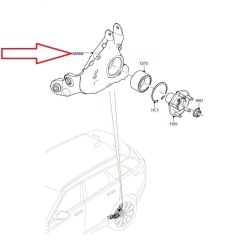 LR090543 T4A1018 Taşıyıcı Arka Sol