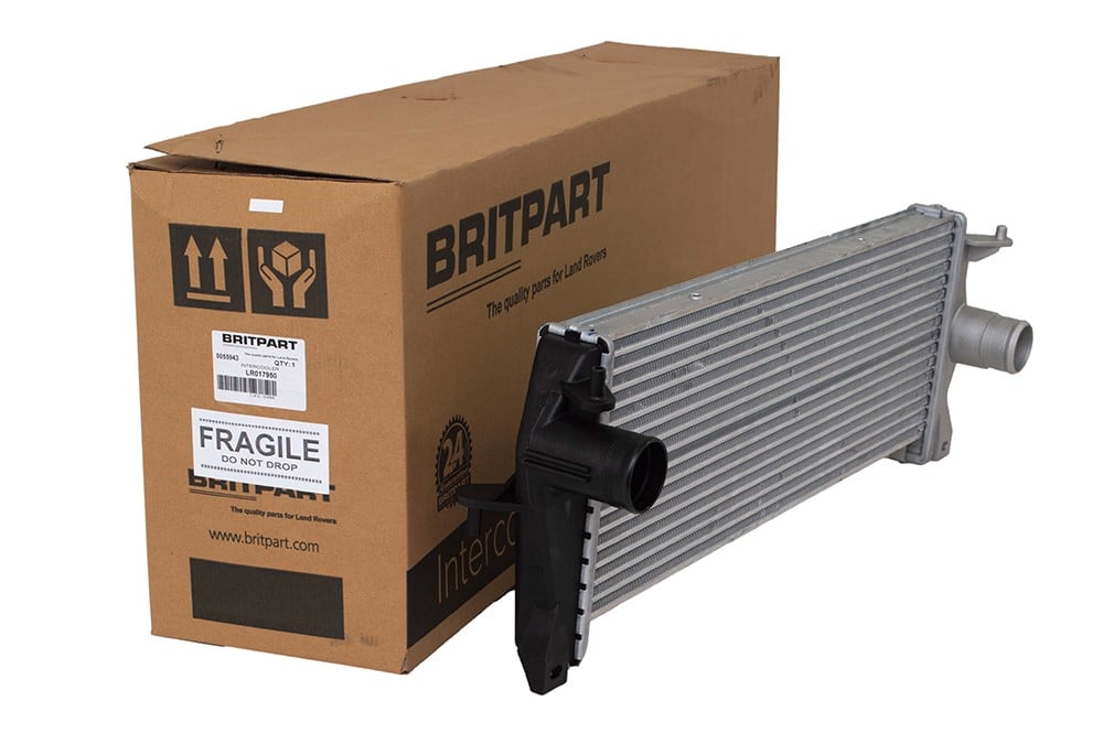 LR017950 PCM500020 intercooler Britpart Td5 Puma Defender