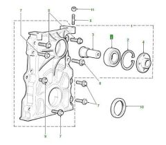 ERR5285 Motor Ön Kapak Fan Bilyesi Td5 SKF