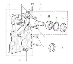 ERR5285 Motor Ön Kapak Fan Bilyesi Td5 SKF