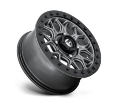 D9191570A654 D919 TECH Beadlock Gunmetal 15x7 4x137 UTV Wheel
