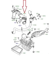 LR024307 Air Filter Box Hose Evoque Sport