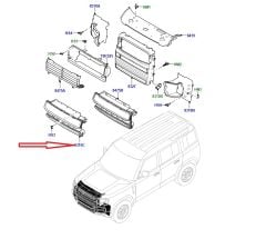 523123567 LR130024 Hava Deflektörü Ön Defender