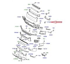 LR132643 Front Bumper Bracket LH Defender