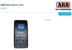 ARB Front Air Lock Button Cover DA4360