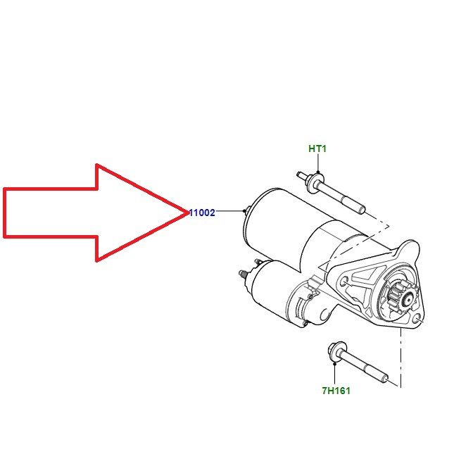 LR140110 LR140109 LR116048 J9C25957 J9C25956 Starter Motor