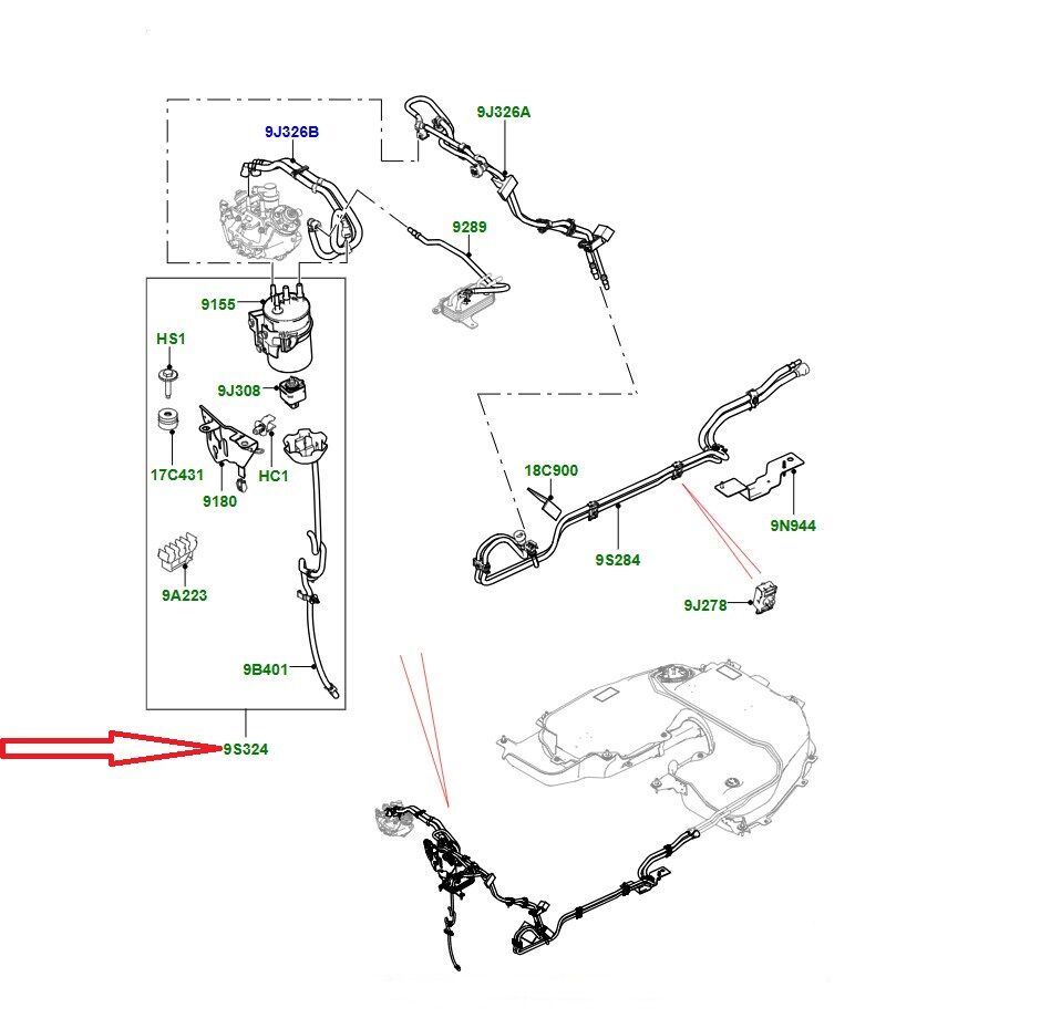 LR084459 LR081085 Mazot Filtresi Komple Kütük