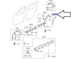 Discovery 3 4 Rear Door Seal Right CGE500420